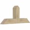 Ekena Millwork Portland Rough Sawn Timber Gable Bracket, Douglas Fir, 48"W x 22"H x 6"D x 6"F, 11/12 Pitch GBW048X22X0606POR00RDF - alternate 4